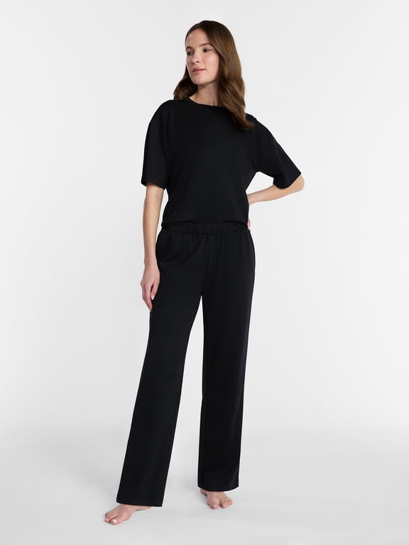 Women's 2-Piece Scuba Knit Lounge Set, Sizes S-4X