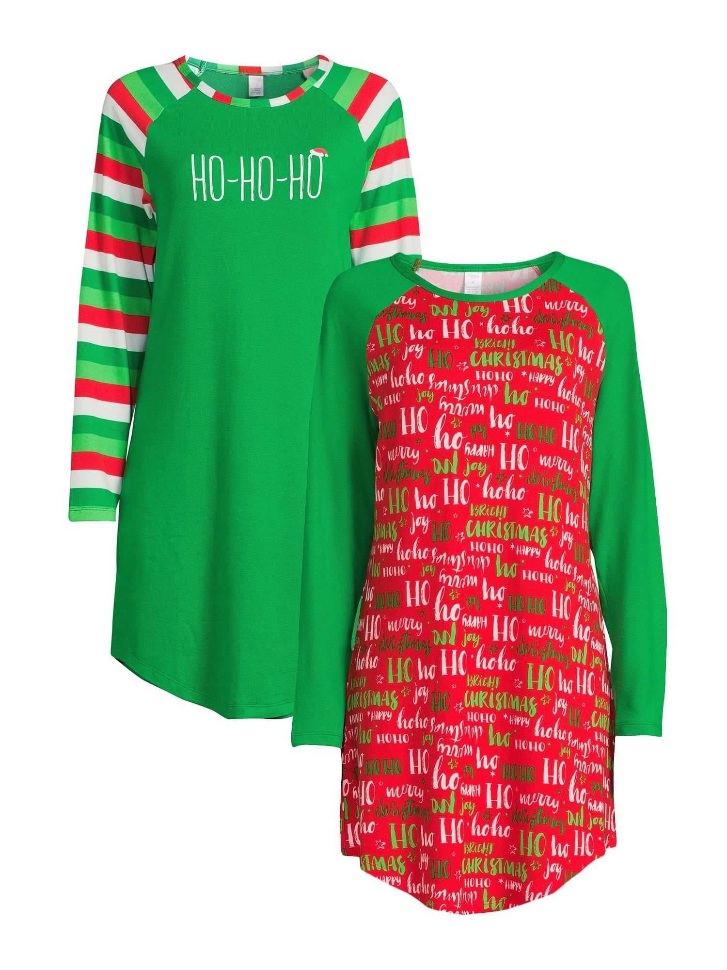 Lissome Women s Long Sleeve Sleep Shirt 2 pack Sizes S 4X
