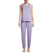 Lissome Women's and Women's Plus French Terry 2-Piece Pajama Set