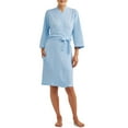 thumbnail image 1 of Lissome Women's and Women's Plus Size Waffle Knit Wrap Robe, 1 of 3