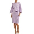thumbnail image 1 of Lissome Women's and Women's Plus Size Waffle Knit Wrap Robe, 1 of 3