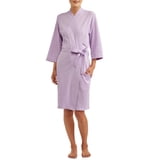 Lissome Women's and Women's Plus Size Waffle Knit Wrap Robe - Walmart.com