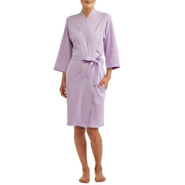 Lissome Women's and Women's Plus Size Waffle Knit Wrap Robe