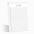 thumbnail image 1 of To Do List Desk Notepad with Multiple Lines - 5.5x8" 50 Sheets - Undated Tear Off Notebook Calendar - Habit Planning Tracker, Task Checklist Organizer, 1 of 6