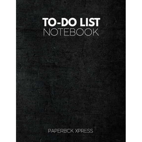 To Do List Notebooks: To Do List Notebook: Personal & Business Tasks With Priority Status, Daily To Do List, Checklist Paper Agenda 8.5 x 11 - Minimal Black Edition (Paperback)