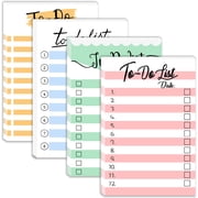 to Do List Notepad, 200 Sheets 4.0 x 6.0 Inches to Do List Planner Sticky Notes, Grocery List, Reminders, Suitable for Work Planner, Daily to-do List Planner, Academic Planner, 4 Cute Designs