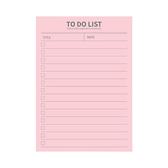 To Do List Notepad, 50 Sheets Colorful Undated Weekly Planner Notepad, 120gsm Thick Paper Memo Pads for Daily Checklist, Planning, Office, School & Home Organization