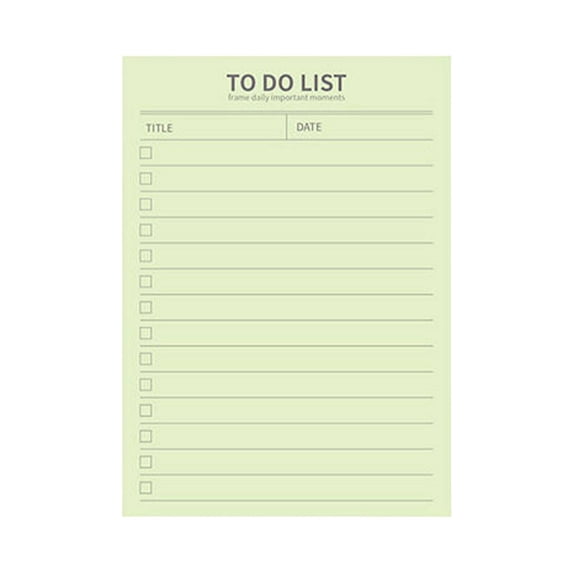 To Do List Notepad, 50 Sheets Colorful Undated Weekly Planner Notepad, 120gsm Thick Paper Memo Pads for Daily Checklist, Planning, Office, School & Home Organization