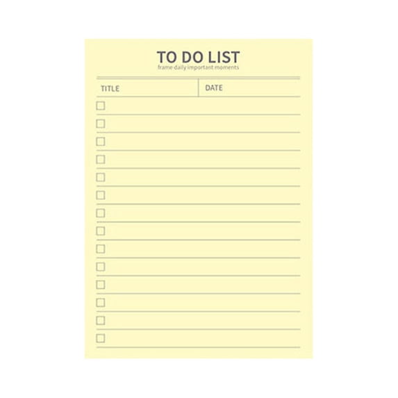 To Do List Notepad, 50 Sheets Colorful Undated Weekly Planner Notepad, 120gsm Thick Paper Memo Pads for Daily Checklist, Planning, Office, School & Home Organization