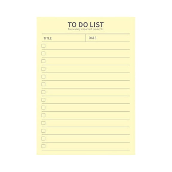 To Do List Notepad, 50 Sheets Colorful Undated Weekly Planner Notepad, 120gsm Thick Paper Memo Pads for Daily Checklist, Planning, Office, School & Home Organization