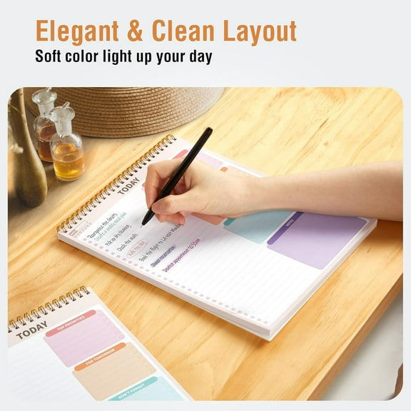 To Do List Notepad with 52 Sheets (8.5 x11), To Do List Notebook for Work, Undated Daily Planner Organizer for Tasks Checklist & Goal Planning, To Do List Perfect for Office, School