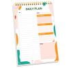To Do List Notepad,52 Sheets Undated Daily Planner,To Do List Notebook,5.59"x8.46"Checklist Notepad, Spiral Appointment Organizers for Daily Tasks and Goal Setting(B）
