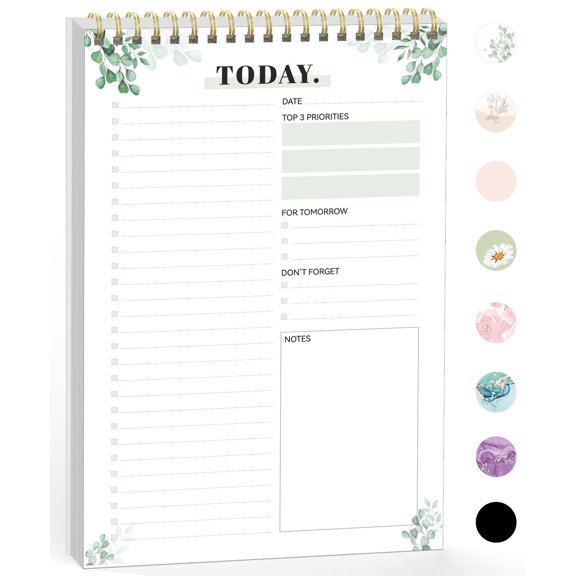 To Do List Notepad (6.5 x9.8), To Do List Notebook for Work, Undated Daily Planner Organizer for Tasks Checklist & Goal Planning, To Do List Perfect for Office, School