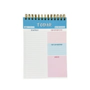 to Do List Notepad, Checklist Productivity Organizer with Hourly Schedule for Tasks Diary Notepad Composition Books Bulk Note Pad Journals Notebook for Writing College Supplies for Women, Blue