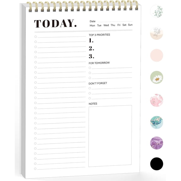 To Do List Notepad,Daily Planner Notebook for Work & Stude, Task Checklist Organizer for Goal Planning, Productivity Tracker, Cute Office & Stude Supplies