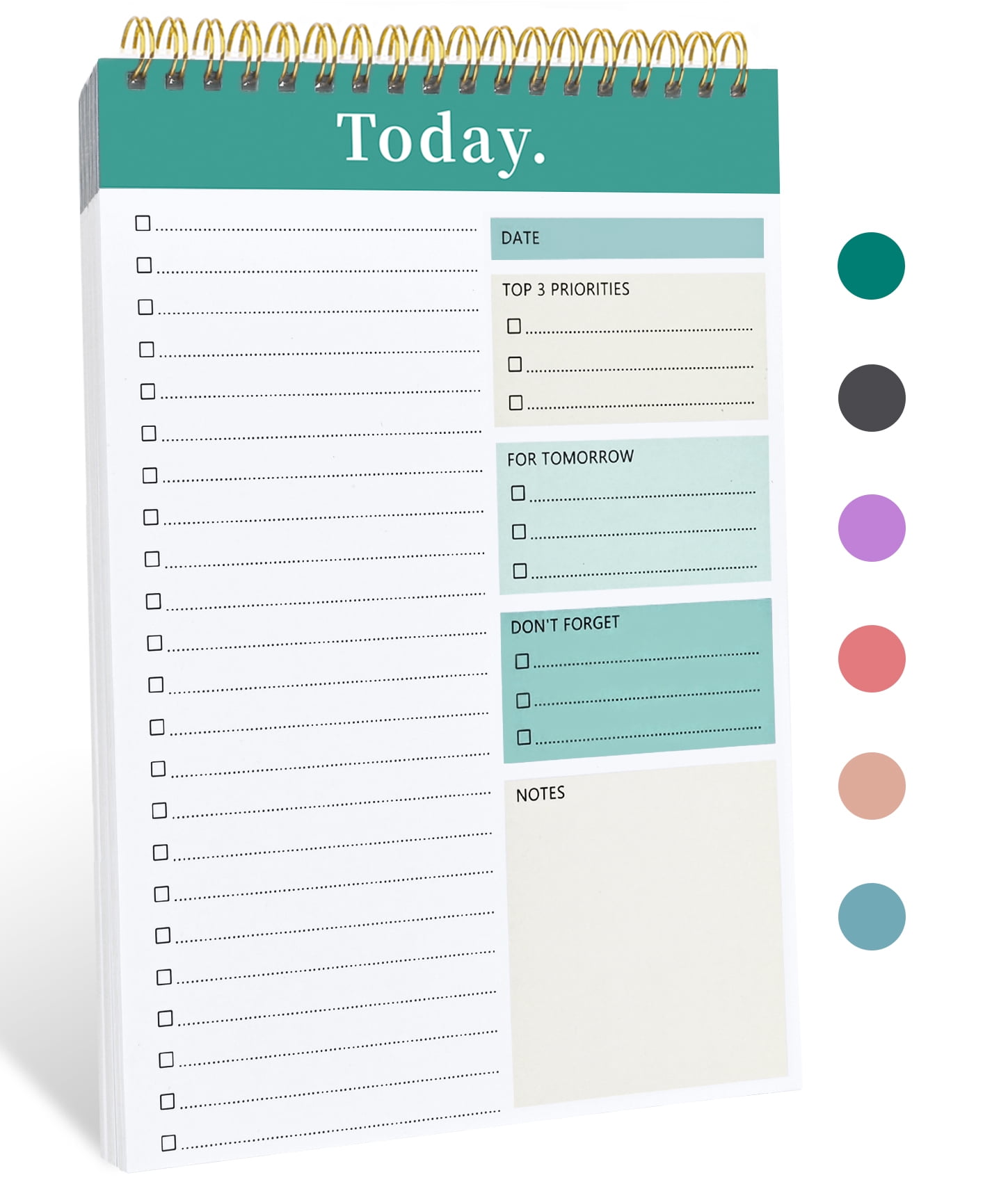 To Do List Notepad - To Do List Notebook with 52 Sheets, Undated Daily ...