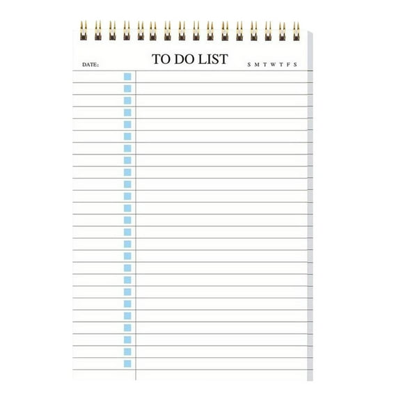 To Do List Notepad, To Do List Notebook for Work, Undated Daily Schedule Planning Notepad, Spiral Daily Task Planning Pad, Tear-Off Note Pad, Checklist Planner for Office, Home and Work