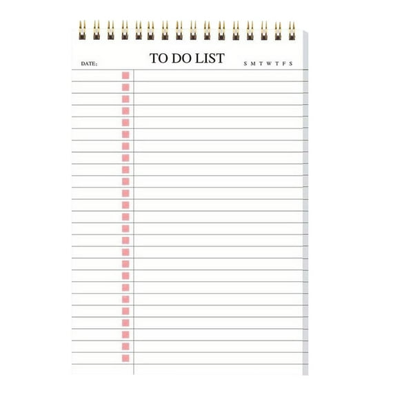 To Do List Notepad, To Do List Notebook for Work, Undated Daily Schedule Planning Notepad, Spiral Daily Task Planning Pad, Tear-Off Note Pad, Checklist Planner for Office, Home and Work