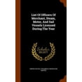 thumbnail image 1 of List Of Officers Of Merchant, Steam, Motor, And Sail Vessels Licensed During The Year (Hardcover), 1 of 1