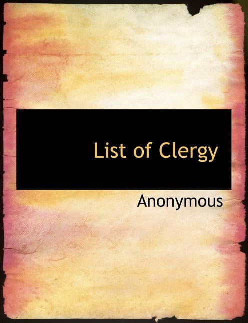 List of Clergy (Paperback)(Large Print)