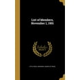 thumbnail image 1 of List of Members, November 1, 1901 (Hardcover), 1 of 1