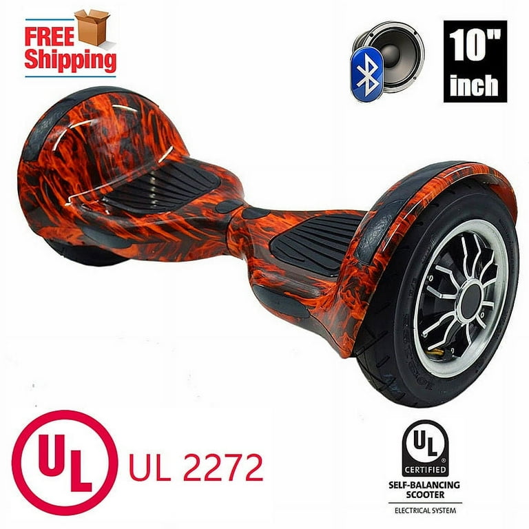 Listed 10 INCH Hoverboard Self Balancing Wheel with Bluetooth Speake FIRE Walmart