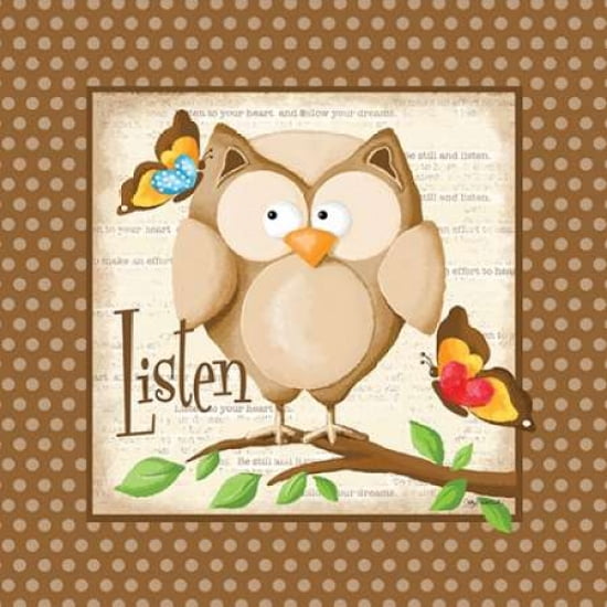 Listen Canvas Art - Kathy Middlebrook (24 x 24)