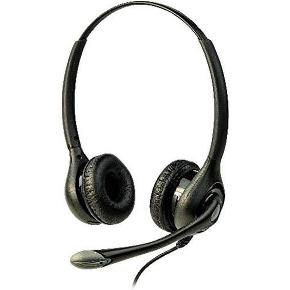 Listen Technologies LA-453 ListenTALK Headset 3 Over Head Dual with Built-in Boom Microphone, Black and Gray, Over-The-Head Fit for Comfortable and Secure Wear, Unmatched Audio Performance