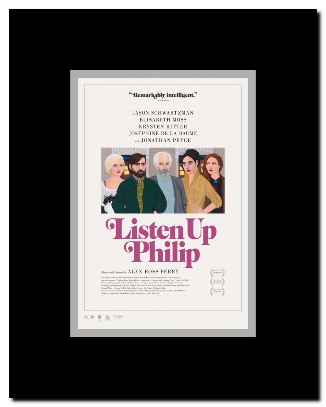 Listen Up Phillip Framed Movie Poster