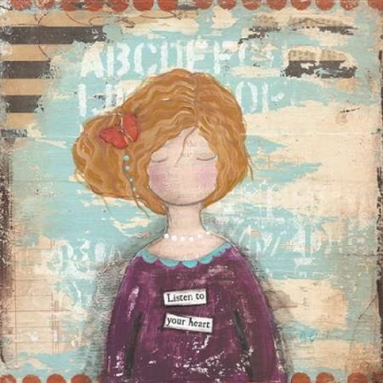 Listen to Your Heart Canvas Art - Cassandra Cushman (24 x 24)