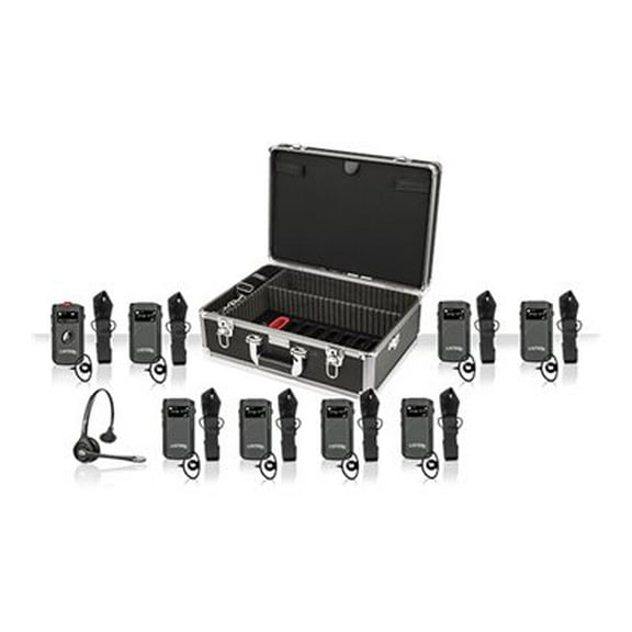 ListenTALK GR8 System - Portable - two-way radio - TDMA - 1920 - 1930 MHz - black with chrome buttons