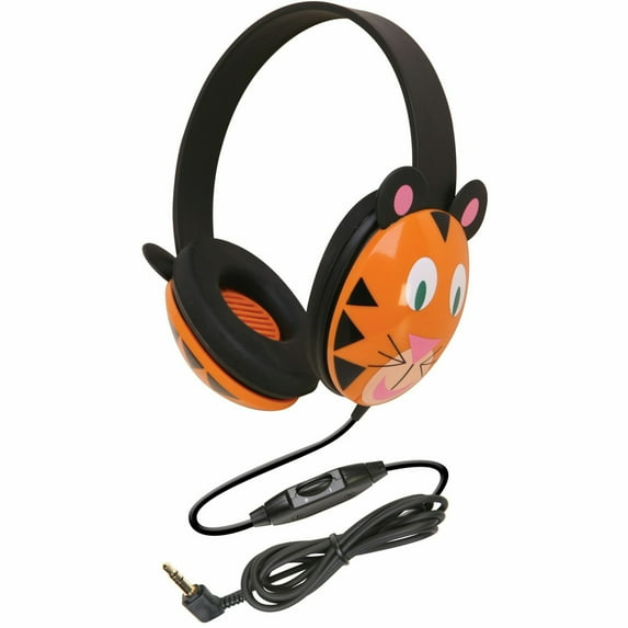 Listening First Animal-themed Stereo Headphones, Tiger | Bundle of 5