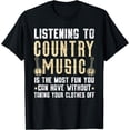 thumbnail image 1 of Listening To Country Music Musician Western Nashville T-Shirt, 1 of 4