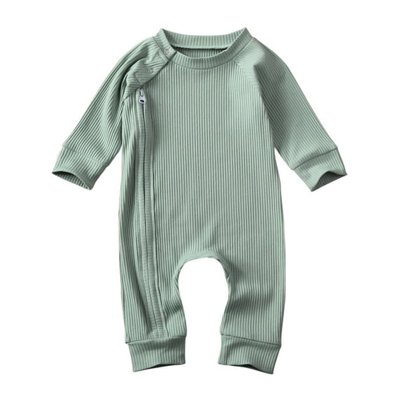 Listenwind Newborn Baby Boy Girl One Piece Rompers Long Sleeve Organic Rompers Jumpsuits Pajamas Sleeper Overall Toddler Clothes