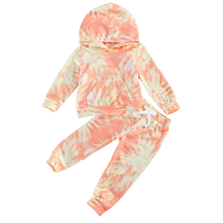 Listenwind Toddler Baby Girl Boy Tie Dye Hoodie Clothes Long