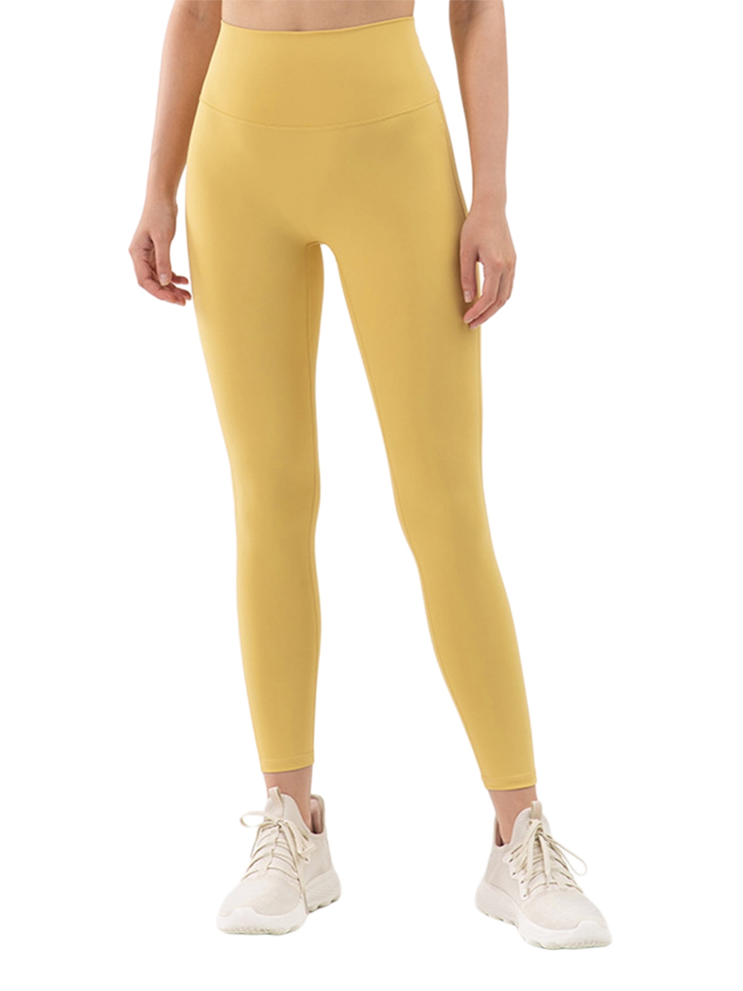 Listenwind Women Yoga Skinny Leggings Pants High Elastic Waist Solid