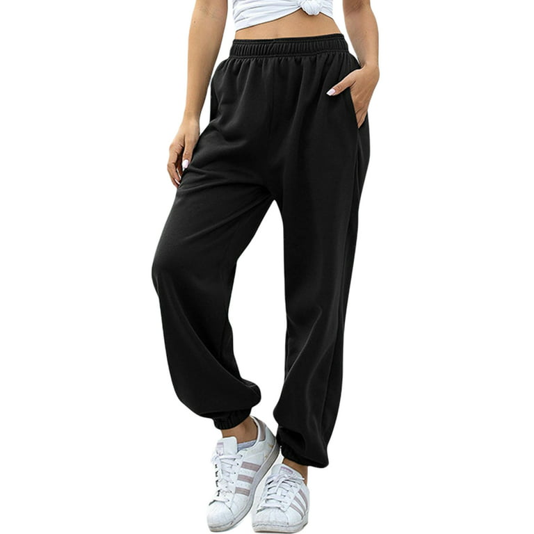 Women's Baggy Loose Sports Pants/joggers-high Waisted Trousers