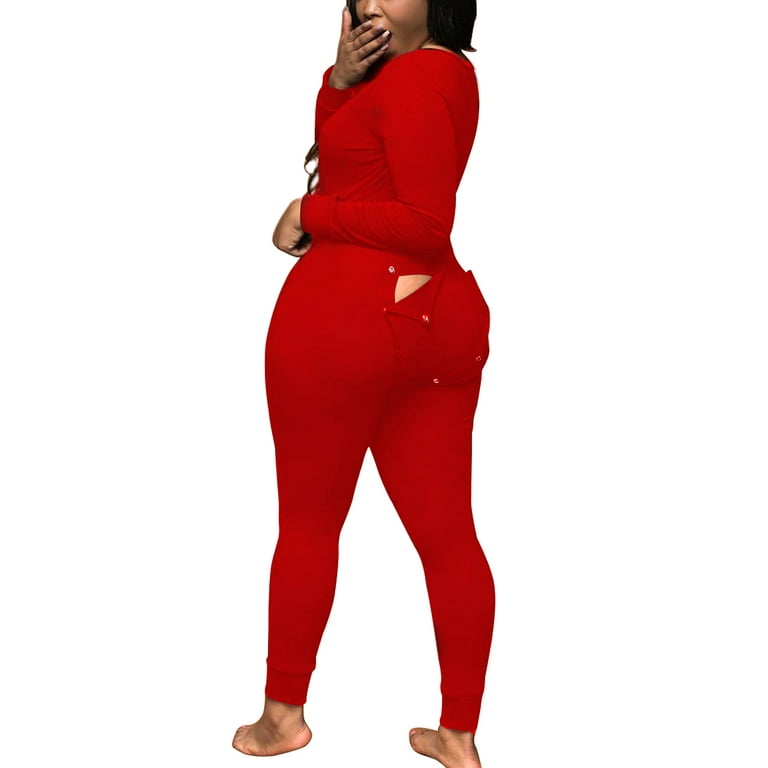 Plus size drop seat pajamas outlet