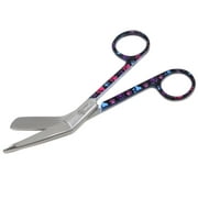 Lister Bandage Scissors 5.5 Stainless Steel for Nurses with Black Multi Paws Handle