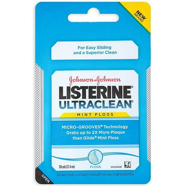 Listerine 30 Yards Ultraclean Dental Floss in Mint