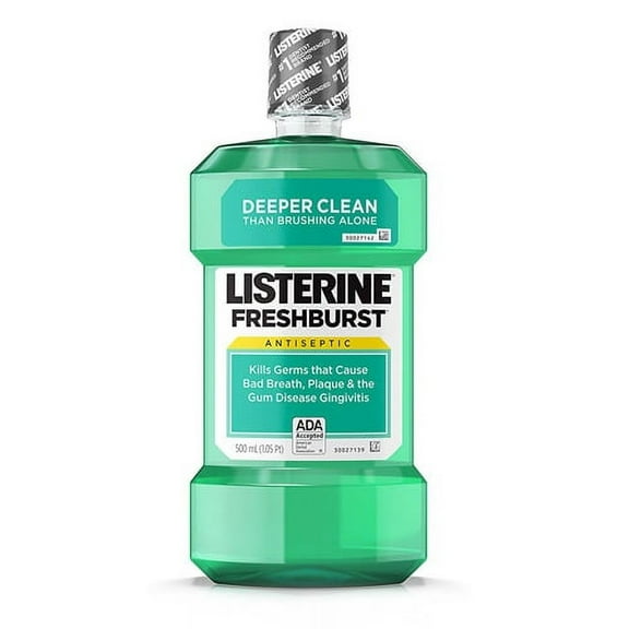 Listerine Antiseptic Fresh Burst Mouthwash - 500 Ml, 2 Pack