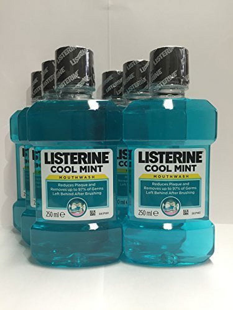 Listerine Antiseptic Mouthwash Coolmint, COOLMINT 8.5oz 250ml(Pack of 6)