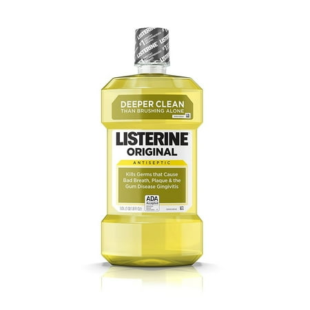 Listerine Antiseptic Mouthwash, Original 1000 mL (Pack of 6)