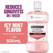 Listerine Clinical Solutions Gum Health Antiseptic Mouthwash Oral Care, 500 mL