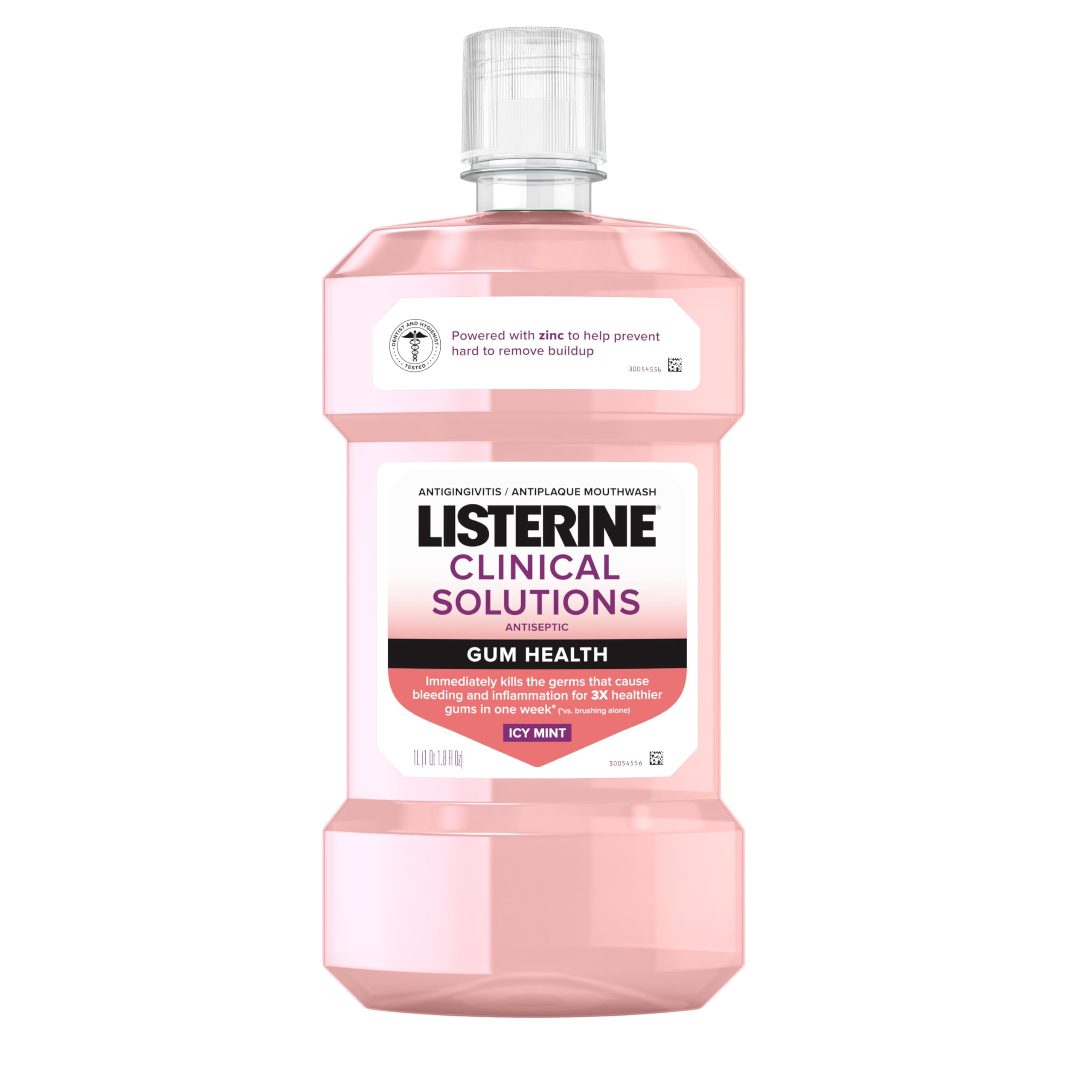Listerine Clinical Solutions Gum SE33 Health Antiseptic Mouthwash, Antigingivitis & Antiplaque