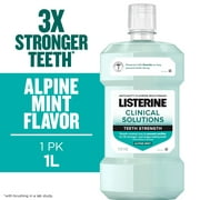 Listerine Clinical Solutions Teeth Strength Anticavity Fluoride Mouthwash 1 L