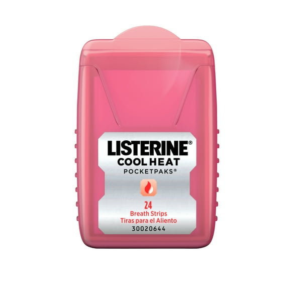 Listerine Cool Heat Pocketpaks Breath Strips, 24-Strip Pack, 3 Pack