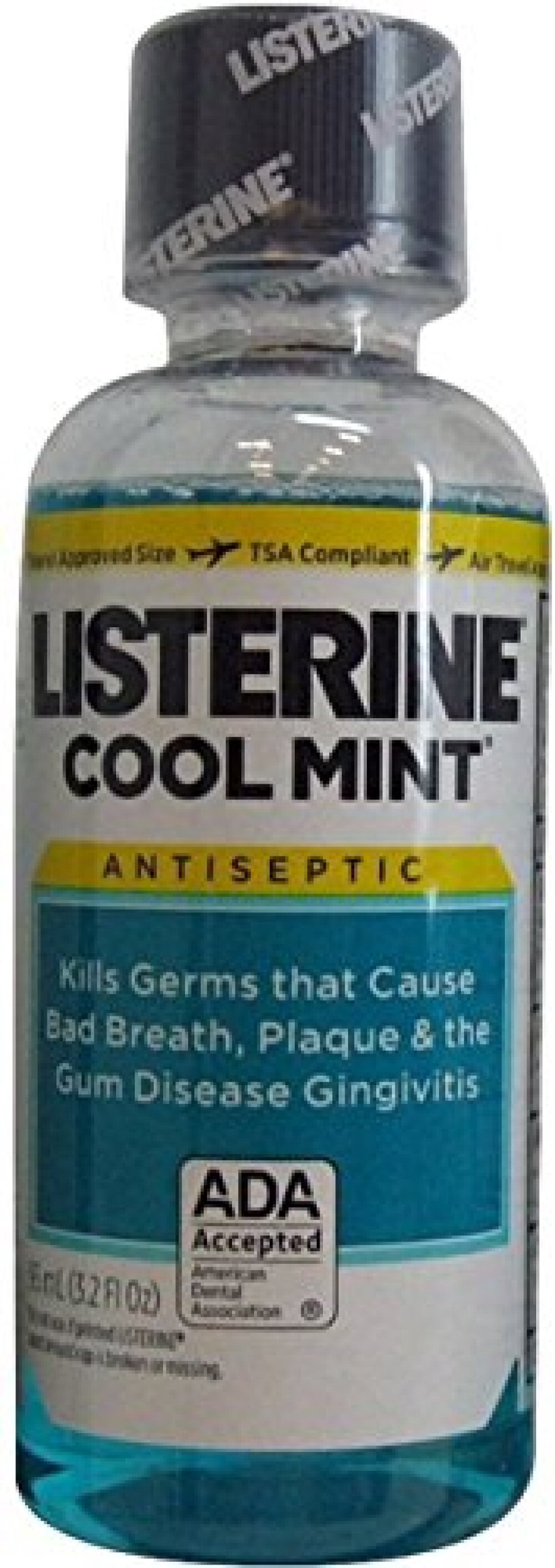 Listerine Cool Mint Antiseptic Mouthwash 3.2 Once Travel Size (Pack