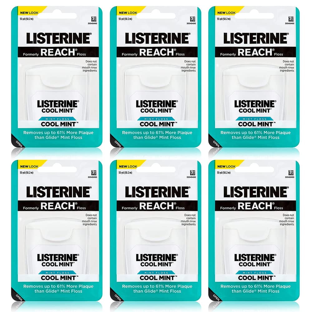 Listerine Cool Mint Interdental Floss Floss Bundle Effective Plaque