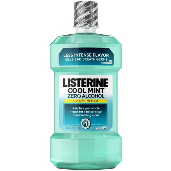 Listerine Cool Mint Zero Alcohol 1500 mL 2.7 oz (Pack of 6)